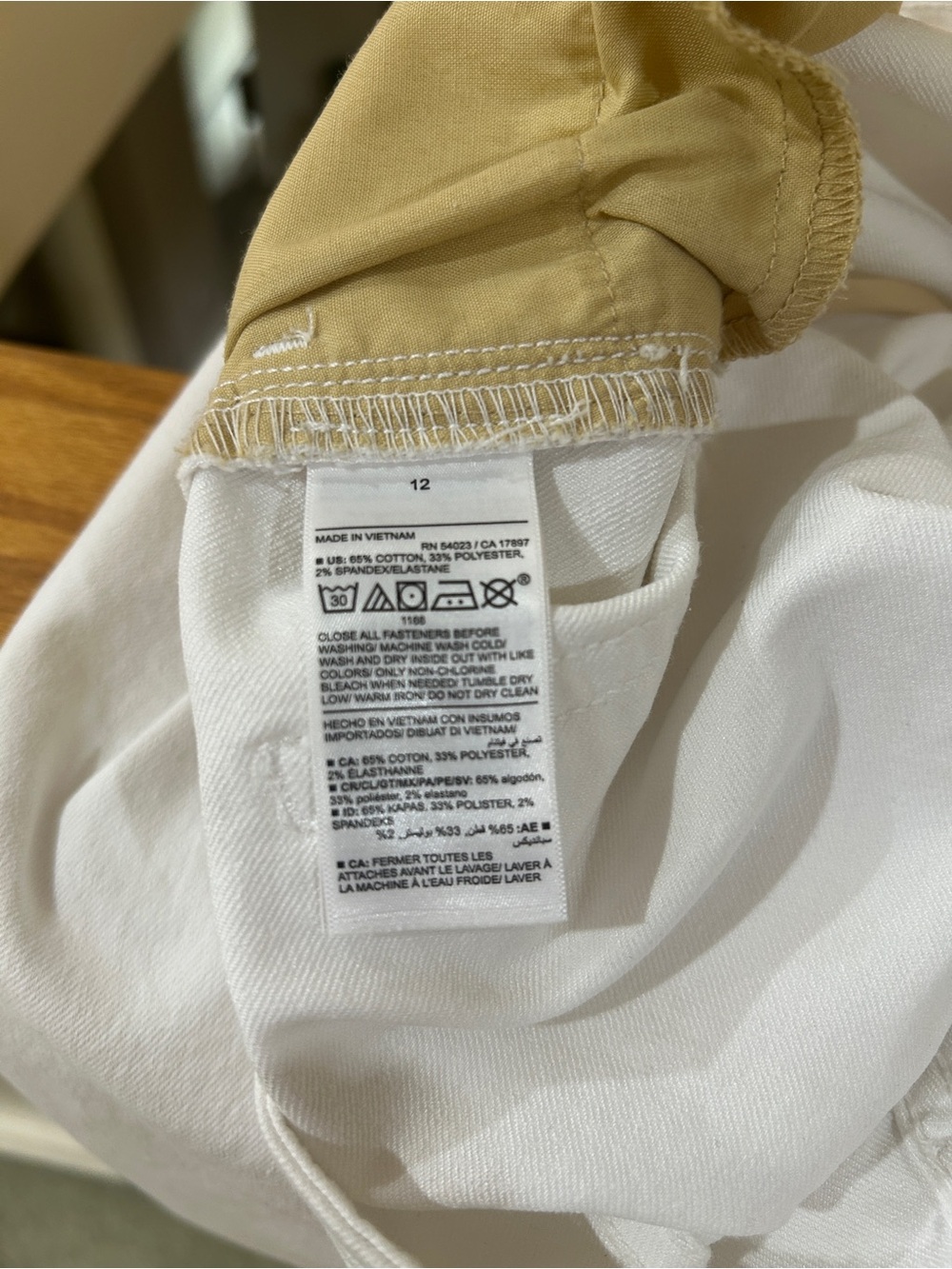 Nwot Old Navy White Wow Wide-Leg denim Jeans size 12 - Picture 11 of 11